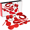 Käsiraudat Bondage Set Bondage EXPERIENCE BDSM FETISH KIT SERIE RED