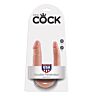 Dildo KING COCK U-MUOTOILU PIKKU DOUBLE TROUBLE