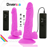 Dildo Diversia 18 cm joustava ja värisevä
