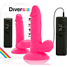 Dildo DIVERSIA 17 cm vibraatio ja liitäntä