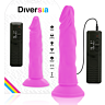Dildo Diversia 23 cm joustavalla vibraatiolla