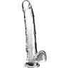 Dildo King Cock Clear 24.8 cm imukupilla