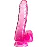 Dildo King Cock Clear 13.5 cm realistinen muotoilu