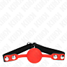 Suukapula KINK COLLAR & GAG Punainen Silikonipallo 4 cm