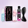 Premium-anaalisetti: sovelluksella ohjattava Satisfyer-tappi ja lasitappi