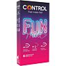 Kondomi CONTROL Feel Fun Mix - Monipuoliset tuntemukset