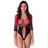 Bodystocking PASSION 3/4 hihalla ja syvällä kaula-aukolta