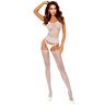 Bodystocking PASSION White Floral
