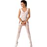 Bodystocking Passion Woman BS046 sensualisilla brodeerauksilla
