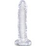 Dildo King Cock Clear 15,5 cm | Realistinen ja joustava