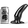 Plug anal ALL BLACK 13 cm - tehokas kurvatus