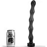 Buttplug BDSM ALL BLACK 32 cm monipuolisella leveydellä