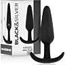 Plug anal BLACK&SILVER Hansel | Pehmeä ja mukautuva muoto