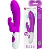 Vibraattori Pretty Love Naughty Bunny tuplapulsaatio