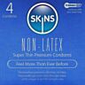 Kondomi SKINS Ilman lateksia 4 kpl - Hypoallergeeninen