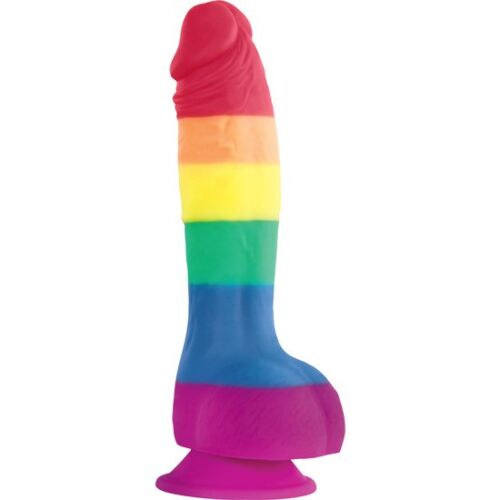 Dildo Loviux PRIDE LGBT 15 cm imukupilla ja pehmeällä pinnalla