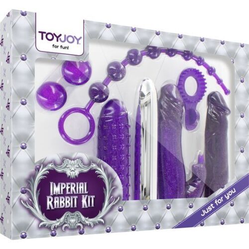 Seksilelukit TOYJOY Imperial Rabbit Kit seitsemällä vaihtoehdolla