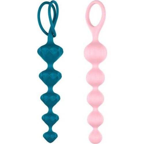Bolas Anales Satisfyer Beads ergonomisella muotoilulla