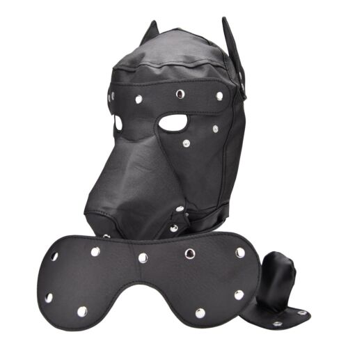 Bondage Hoods Bound to Please Dog Mask Irrotettavilla Korvilla