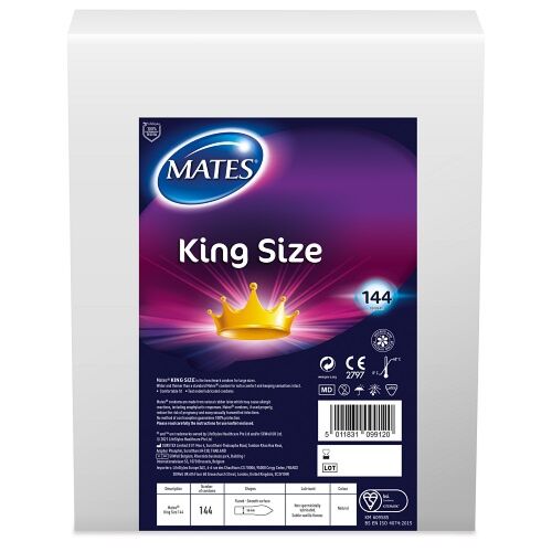 Kondomi Mates King Size 144 kpl pakkaus