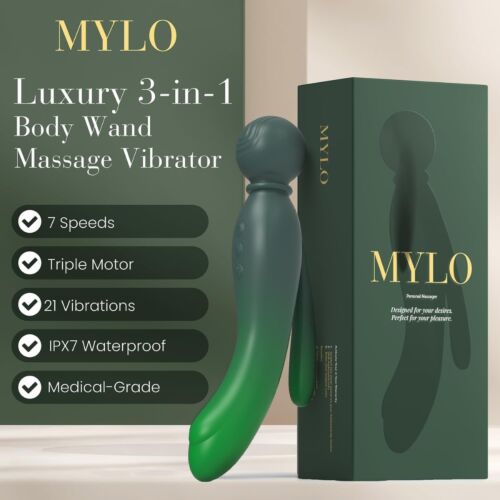 MYLO 3-in-1 Body Wand Massager maapallo
