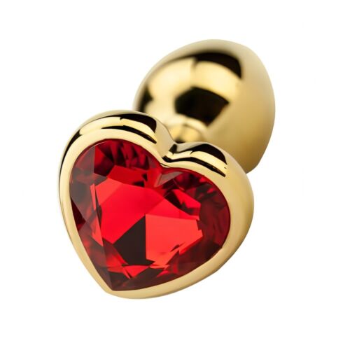 Anaaliplugi Precious Metals Heart Shaped Dorado