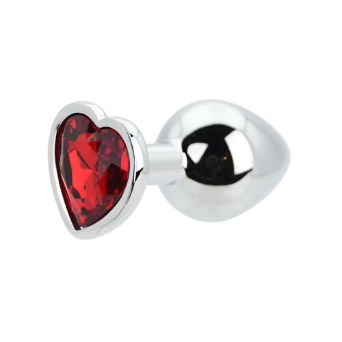 Buttplug Toosh Heart Shaped Silver Medium