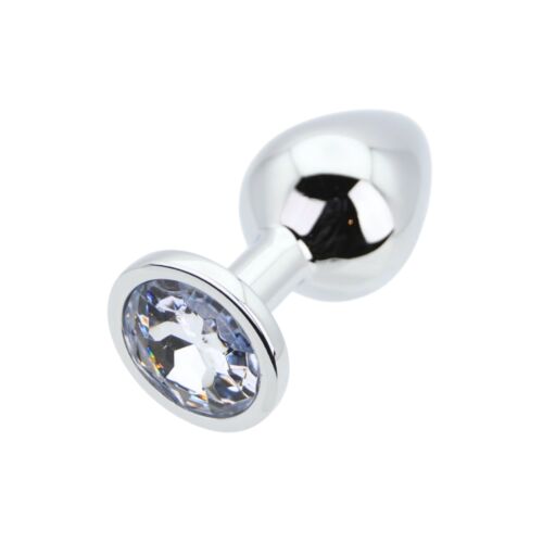 Toosh Metal Butt Plug Medium Koristellulla Perustalla Plata
