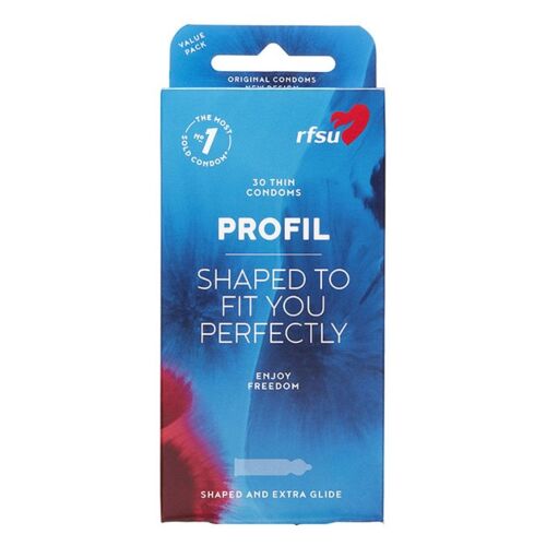 Anatomiset kondomit RFSU Profil, 10 kpl