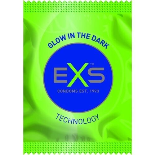 Kondomi Exs Glow 100s - Loistaa pimeässä
