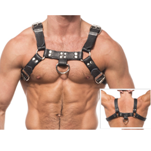 Valjaat Leather Body Chain Harness III säädettävillä hihnoilla