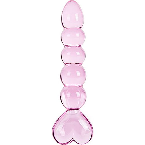 Dildo Crystal VENUS sydäntä muistuttavalla otteella