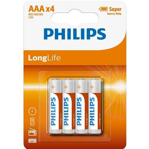 AAA Paristot Philips | 4 kappaletta