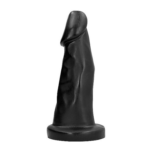 Dildo ALL BLACK 27 CM miellyttävällä muotoilulla
