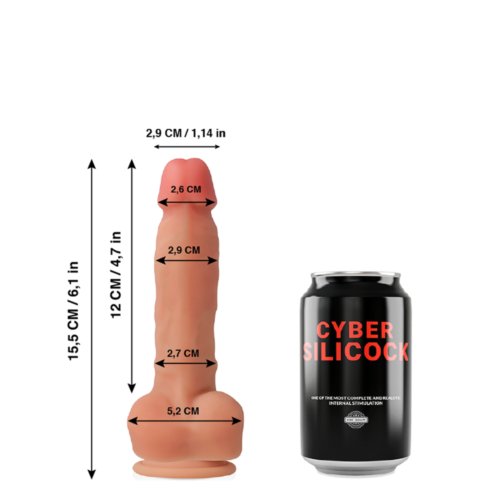 Dildo Cyber Silicock Ansel | Realistinen ja pehmeä