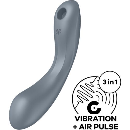 Imuri Satisfyer Air Pulse Curve Trinity 1 värinällä