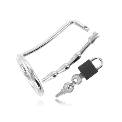 Testosteronikriisi Rengas METAL HARD - Urethral Chastity Plug