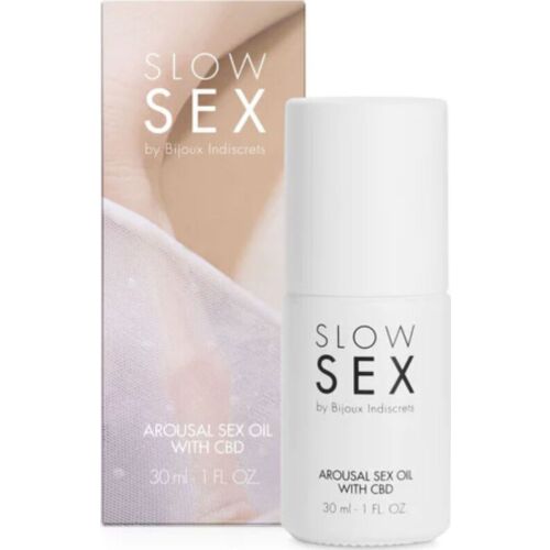 Öljy Bijoux Slow Sex 30 ml - CBD:llä varustettu hierontaöljy
