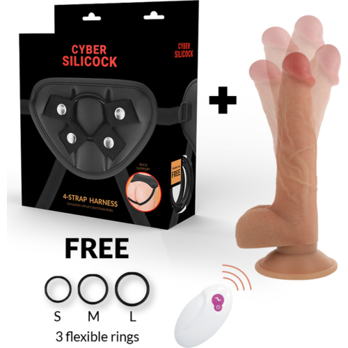 Vibraattori Valjaat CYBER SILICOCK John dildo
