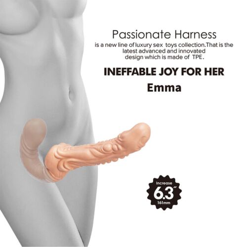 Penetraatio Dildo BAILE EMMA Textured Double Penetration