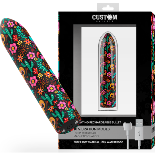 Vibraattori Custom Bullets Skull 10 toimintoa