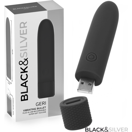 Vibraattori BLACK&SILVER GERI USB Ladattava