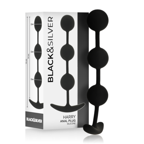 BLACK&SILVER Harry -anaalihelmet 14 cm