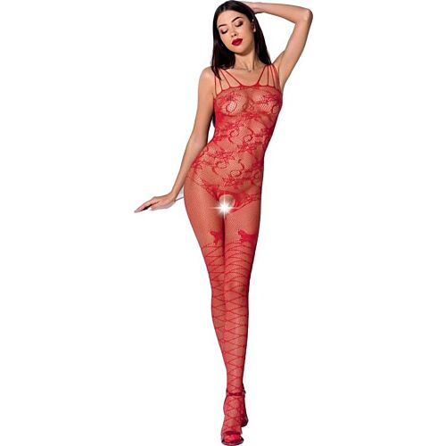 Bodystocking Passion Woman BS076 seksikkäällä muotoilulla