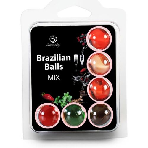 Liukuvoide SECRETPLAY 6 Hot Balls hedelmäaromilla