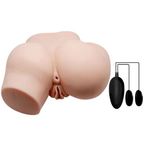 Vibraattori CRAZY BULL - Realistinen vagina ja peräaukko