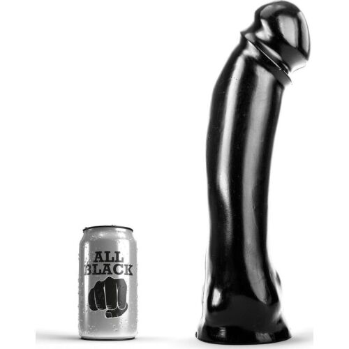 Dildo ALL BLACK DONG 33 cm jäykkä ja pitkä