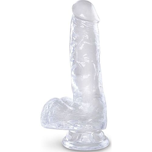 Dildo King Cock Clear 13.5 cm | Realistinen ja imukuppipohjainen