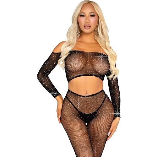 Lingerie LEG AVENUE Top ja Leggingsit kimalteilla