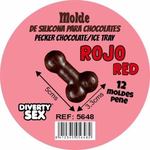 Vihapeli Diablo Picante suklaamuotti 12 penismuotilla